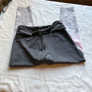 Justice Leggings Junior Gray/white/pink 18/20